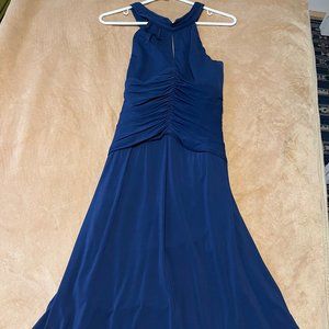 Laundry by Shelli Segal Blue Halter Cocktail Dress